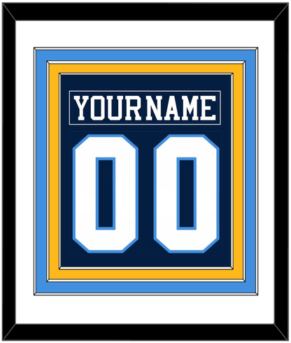 Pittsburgh Nameplate & Number (Back) Combined - Road Blue (1977-1980) - Premier Tier 2