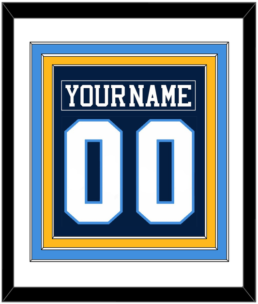 Pittsburgh Nameplate & Number (Back) Combined - Road Blue (1977-1980) - Premier Tier 2