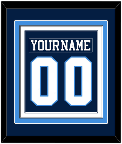 Pittsburgh Nameplate & Number (Back) Combined - Road Blue (1977-1980) - Premier Tier 3