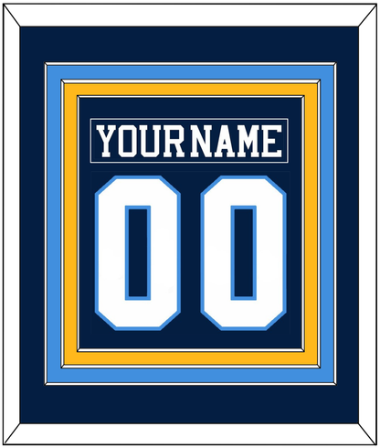 Pittsburgh Nameplate & Number (Back) Combined - Road Blue (1977-1980) - Premier Tier 4