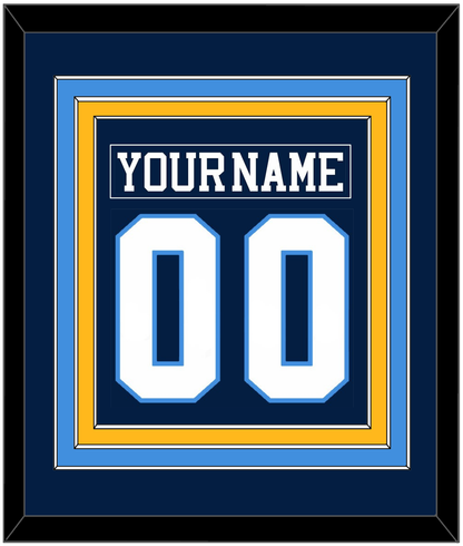Pittsburgh Nameplate & Number (Back) Combined - Road Blue (1977-1980) - Premier Tier 4