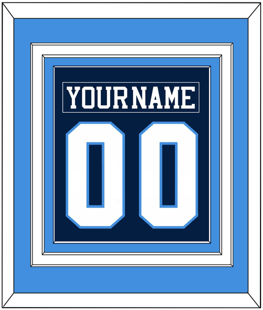 Pittsburgh Nameplate & Number (Back) Combined - Road Blue (1977-1980) - Premier Tier 5