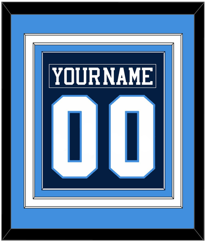 Pittsburgh Nameplate & Number (Back) Combined - Road Blue (1977-1980) - Premier Tier 5