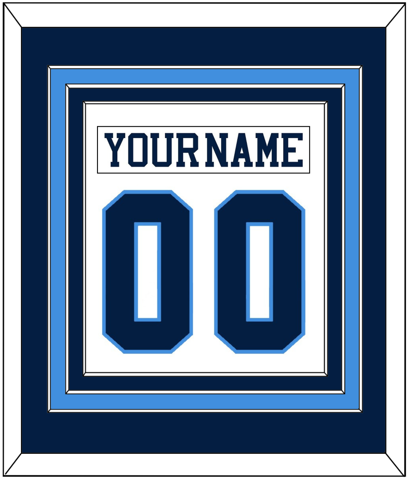 Pittsburgh Nameplate & Number (Back) Combined - Home White (1977-1980) - Premier Tier 2