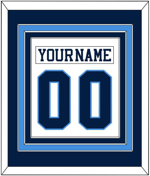 Pittsburgh Nameplate & Number (Back) Combined - Home White (1977-1980) - Triple Mat 2