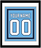 Pittsburgh Nameplate & Number (Back) Combined - Alternate Powder Blue (2008-2011)- Triple Mat 1