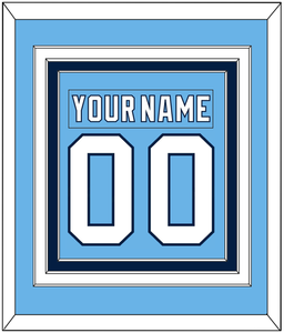 Pittsburgh Nameplate & Number (Back) Combined - 2008 Winter Classic Powder Blue - Triple Mat 2