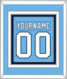 Pittsburgh Nameplate & Number (Back) Combined - 2008 Winter Classic Powder Blue - Triple Mat 2