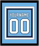 Pittsburgh Nameplate & Number (Back) Combined - Alternate Powder Blue (2008-2011)- Triple Mat 2