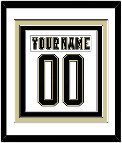 Pittsburgh Nameplate & Number (Back) Combined - 2014 Stadium Series White - Premier Tier 1