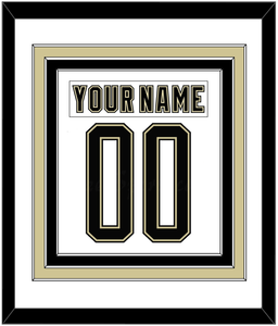 Pittsburgh Nameplate & Number (Back) Combined - 2014 Stadium Series White - Triple Mat 1