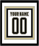 Pittsburgh Nameplate & Number (Back) Combined - 2014 Stadium Series White - Triple Mat 1