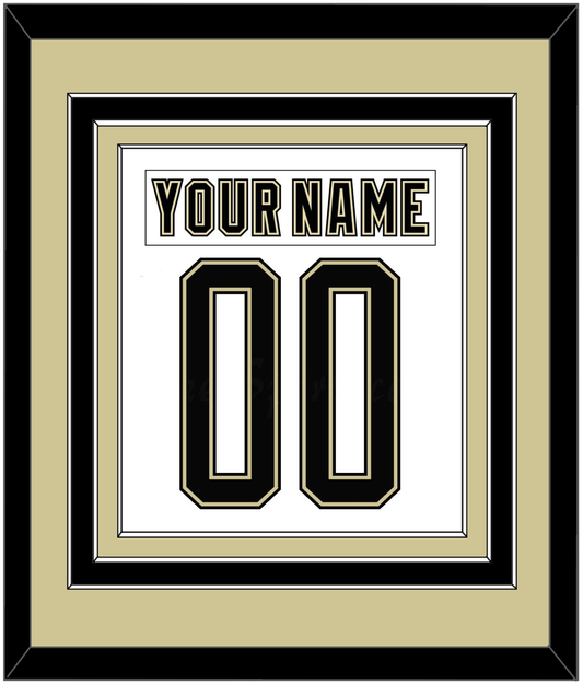 Pittsburgh Nameplate & Number (Back) Combined - 2014 Stadium Series White - Premier Tier 3