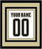 Pittsburgh Nameplate & Number (Back) Combined - 2014 Stadium Series White - Triple Mat 3