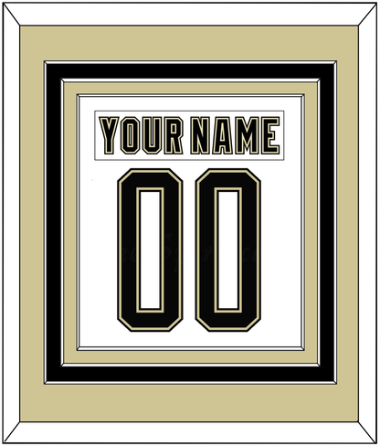 Pittsburgh Nameplate & Number (Back) Combined - 2014 Stadium Series White - Premier Tier 3