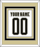 Pittsburgh Nameplate & Number (Back) Combined - 2014 Stadium Series White - Triple Mat 3