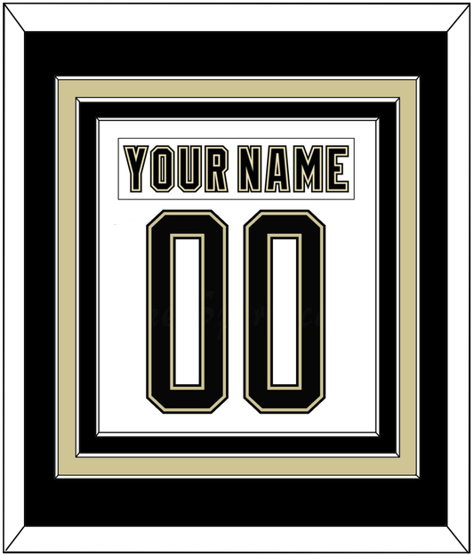 Pittsburgh Nameplate & Number (Back) Combined - 2014 Stadium Series White - Premier Tier 2