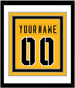 Pittsburgh Nameplate & Number (Back) Combined - 2017 Stadium Series Gold - Triple Mat 1