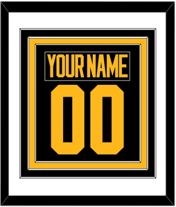 Pittsburgh Nameplate & Number (Back) Combined - 2019 Stadium Series Black - Triple Mat 1