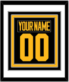 Pittsburgh Nameplate & Number (Back) Combined - 2019 Stadium Series Black - Triple Mat 1