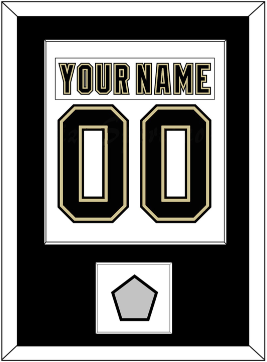 Pittsburgh Nameplate & Number (Back) Combined, With A Stanley Cup Finals Patch - Road White (2007-2016) - Essential Tier 1