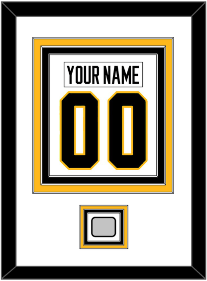 Pittsburgh Nameplate & Number (Back) Combined, With A Stanley Cup Finals Patch - Road White - Premier Tier 1