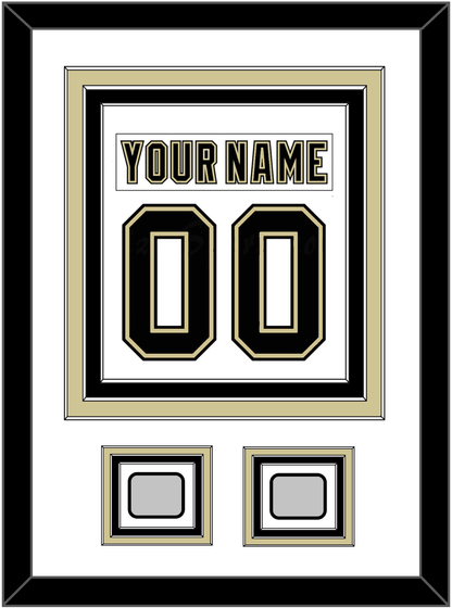 Pittsburgh Nameplate & Number (Back) Combined, With 2 Stanley Cup Finals Patches - Road White (2007-2016) - Premier Tier 1