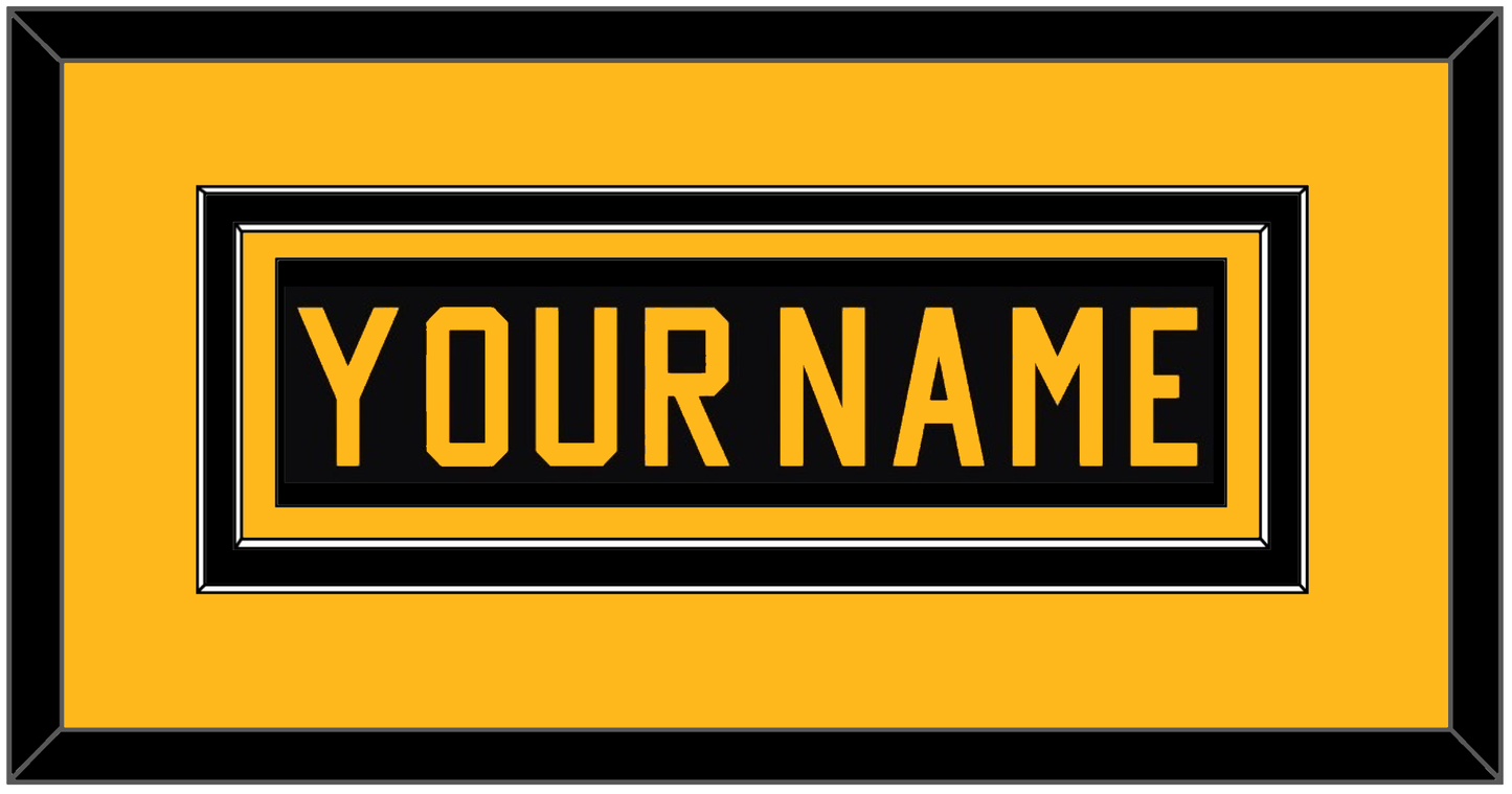 Pittsburgh Nameplate - Road Black (1981-1984) - Signature Tier 2