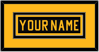 Pittsburgh Nameplate - Road Black (1981-1984) - Signature Tier 2