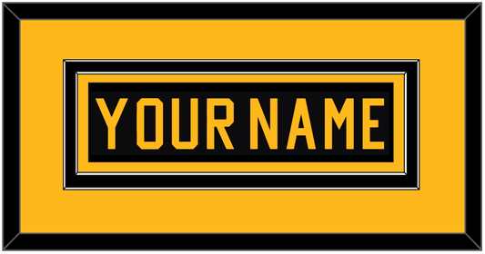Pittsburgh Nameplate - Road Black (1981-1984) - Signature Tier 2