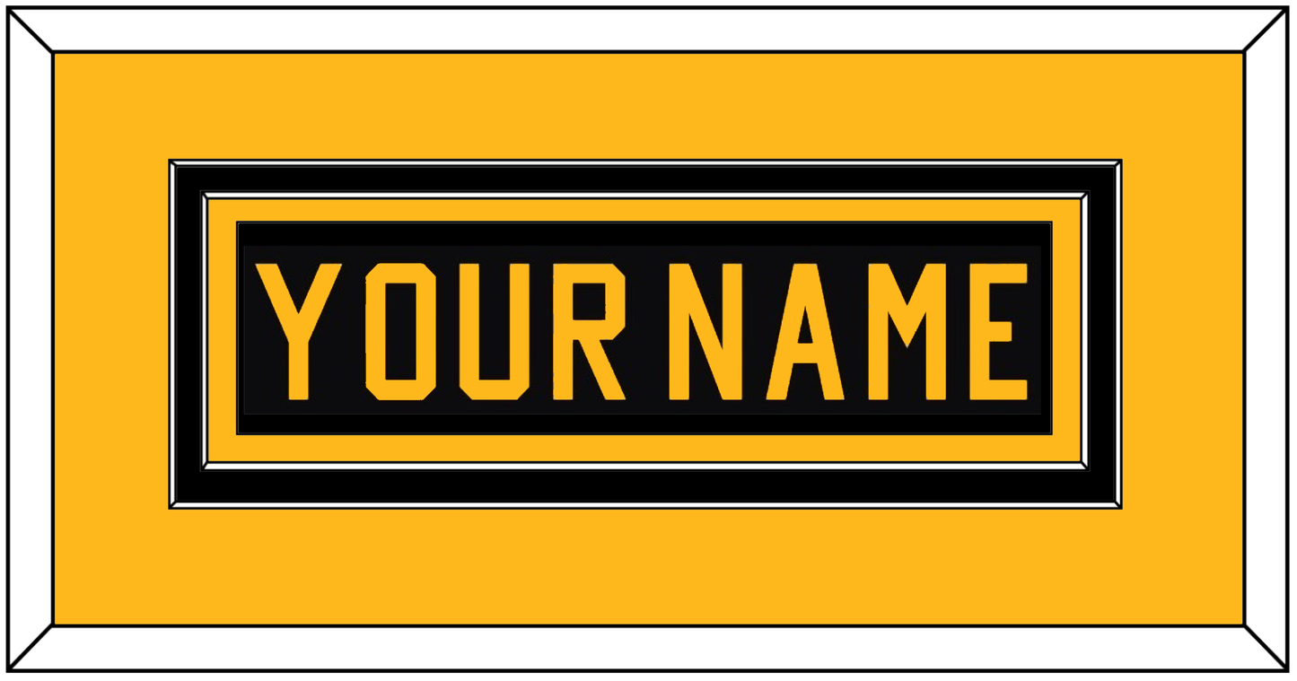 Pittsburgh Nameplate - Road Black (1981-1984) - Signature Tier 2