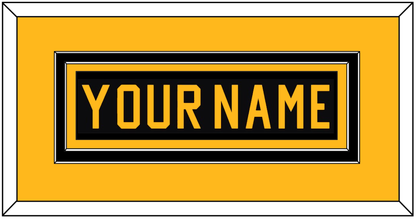 Pittsburgh Nameplate - Road Black (1981-1984) - Signature Tier 2