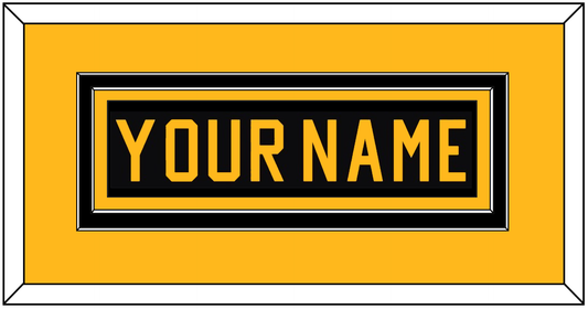 Pittsburgh Nameplate - Road Black (1981-1984) - Signature Tier 2