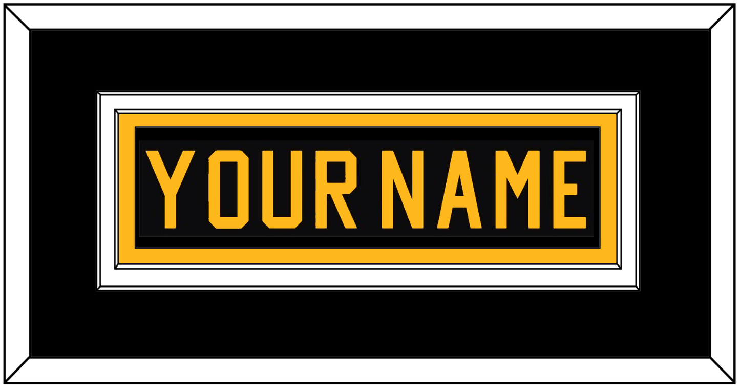 Pittsburgh Nameplate - Road Black (1981-1984) - Signature Tier 3
