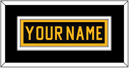 Pittsburgh Nameplate - Road Black (1981-1984) - Signature Tier 3