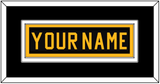 Pittsburgh Nameplate - Road Black (1981-1984) - Double Mat 3