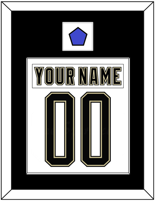 Pittsburgh Nameplate & Number (Back) Combined With Jersey Patch - 2014 Stadium Series White - Essential Tier 1