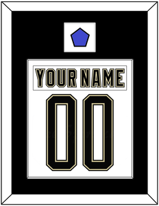 Pittsburgh Nameplate & Number (Back) Combined With Jersey Patch - 2014 Stadium Series White - Single Mat 1