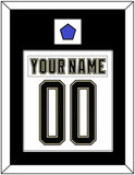 Pittsburgh Nameplate & Number (Back) Combined With Jersey Patch - 2014 Stadium Series White - Single Mat 1