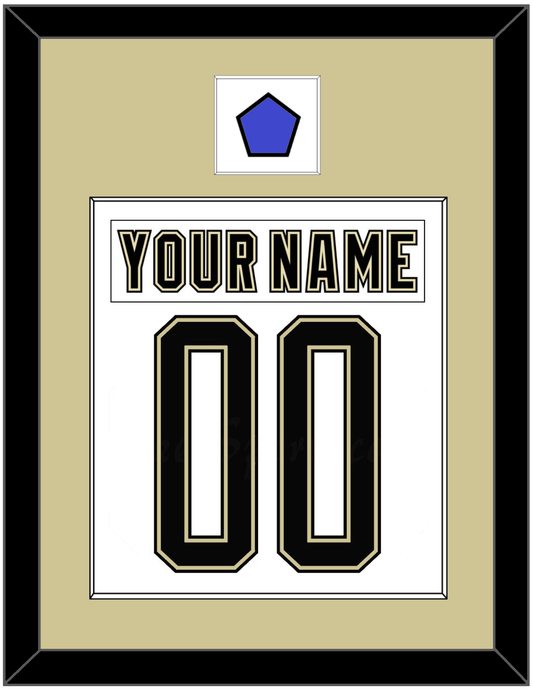 Pittsburgh Nameplate & Number (Back) Combined With Jersey Patch - 2014 Stadium Series White - Essential Tier 2