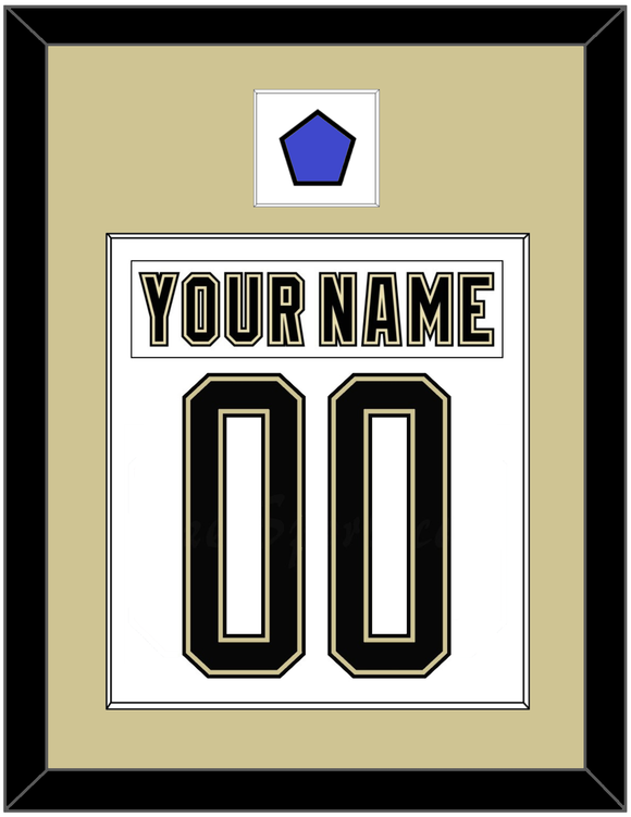 Pittsburgh Nameplate & Number (Back) Combined With Jersey Patch - 2014 Stadium Series White - Single Mat 2