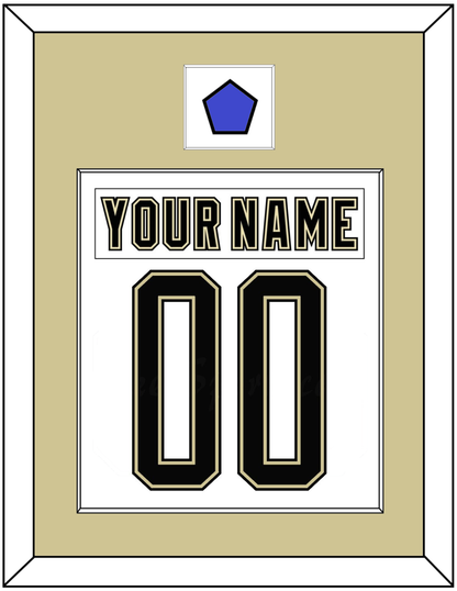 Pittsburgh Nameplate & Number (Back) Combined With Jersey Patch - 2014 Stadium Series White - Essential Tier 2
