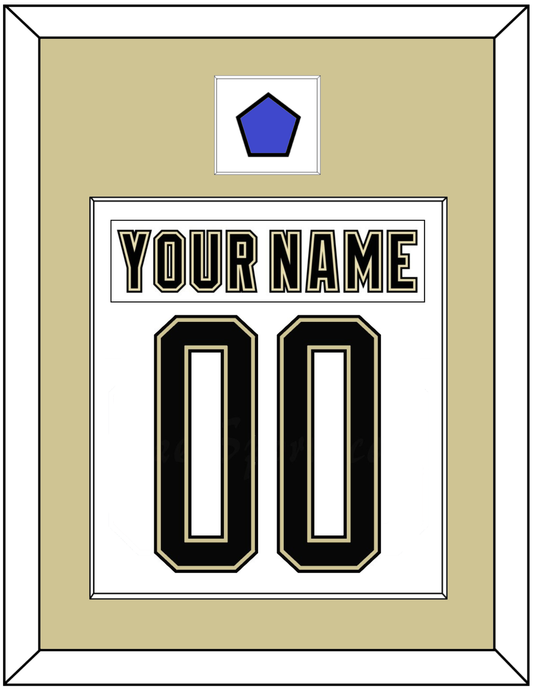 Pittsburgh Nameplate & Number (Back) Combined With Jersey Patch - 2014 Stadium Series White - Essential Tier 2