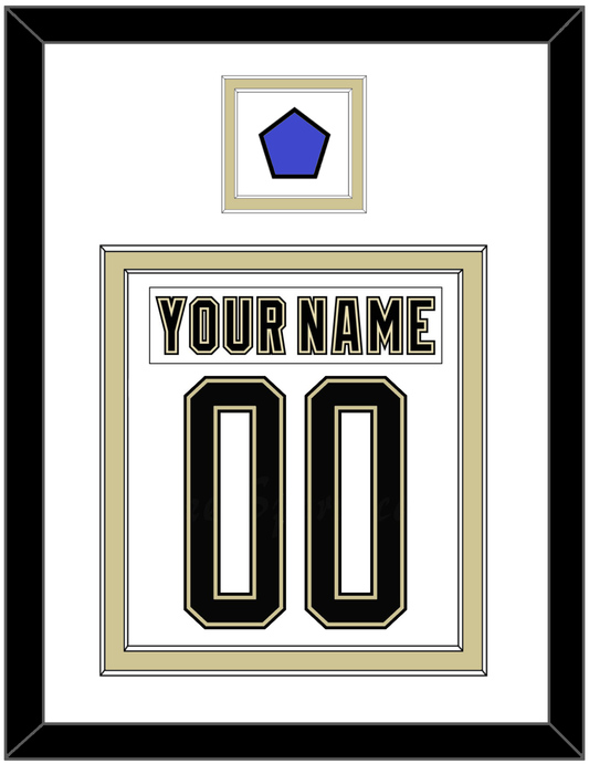 Pittsburgh Nameplate & Number (Back) Combined With Jersey Patch - 2014 Stadium Series White - Signature Tier 1