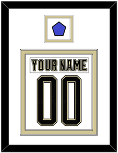 Pittsburgh Nameplate & Number (Back) Combined With Jersey Patch - 2014 Stadium Series White - Double Mat 1