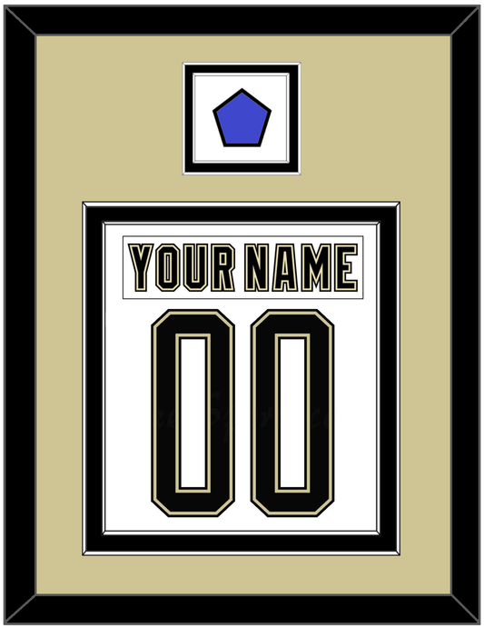 Pittsburgh Nameplate & Number (Back) Combined With Jersey Patch - 2014 Stadium Series White - Signature Tier 2
