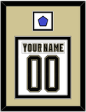 Pittsburgh Nameplate & Number (Back) Combined With Jersey Patch - 2014 Stadium Series White - Double Mat 2