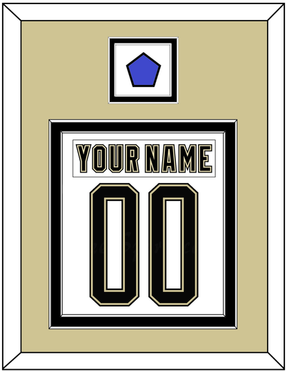 Pittsburgh Nameplate & Number (Back) Combined With Jersey Patch - 2014 Stadium Series White - Signature Tier 2