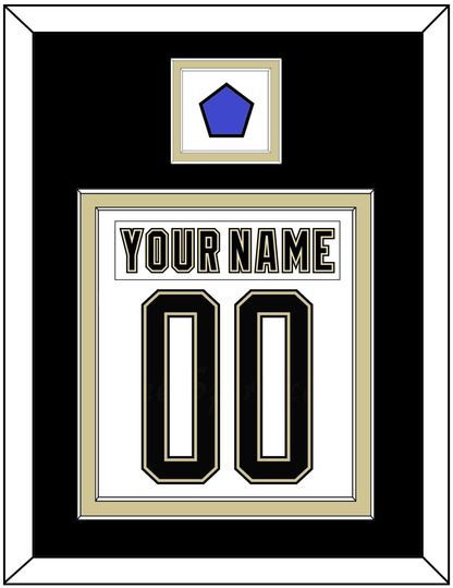 Pittsburgh Nameplate & Number (Back) Combined With Jersey Patch - 2014 Stadium Series White - Signature Tier 3