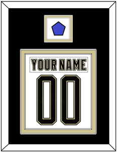 Pittsburgh Nameplate & Number (Back) Combined With Jersey Patch - 2014 Stadium Series White - Double Mat 3